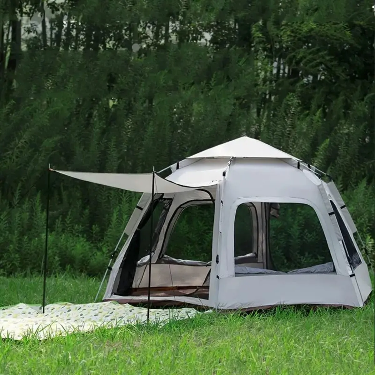 White Hexagonal Tent - Image 3