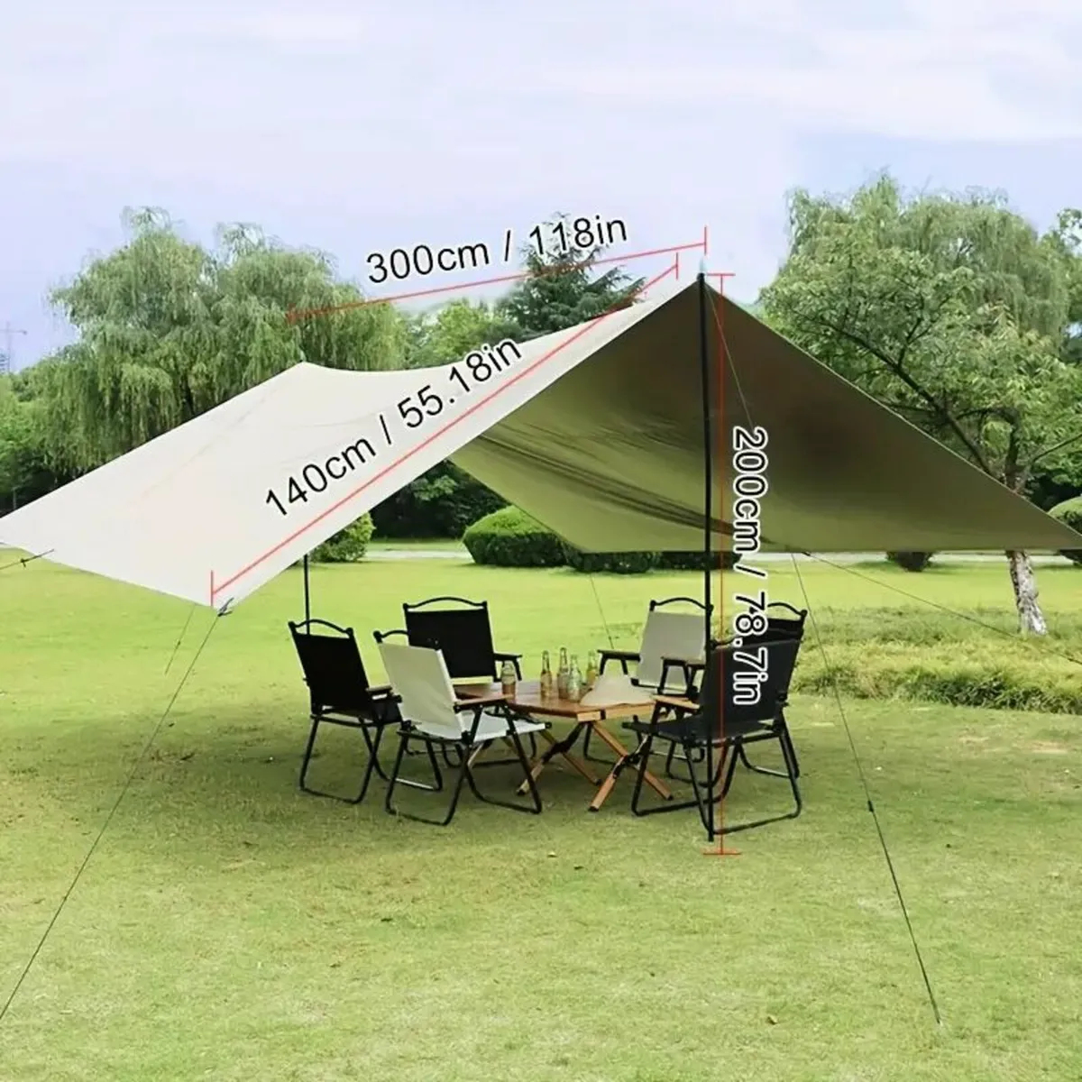 Waterproof & UV-Protected Large Canopy Tent - Image 2