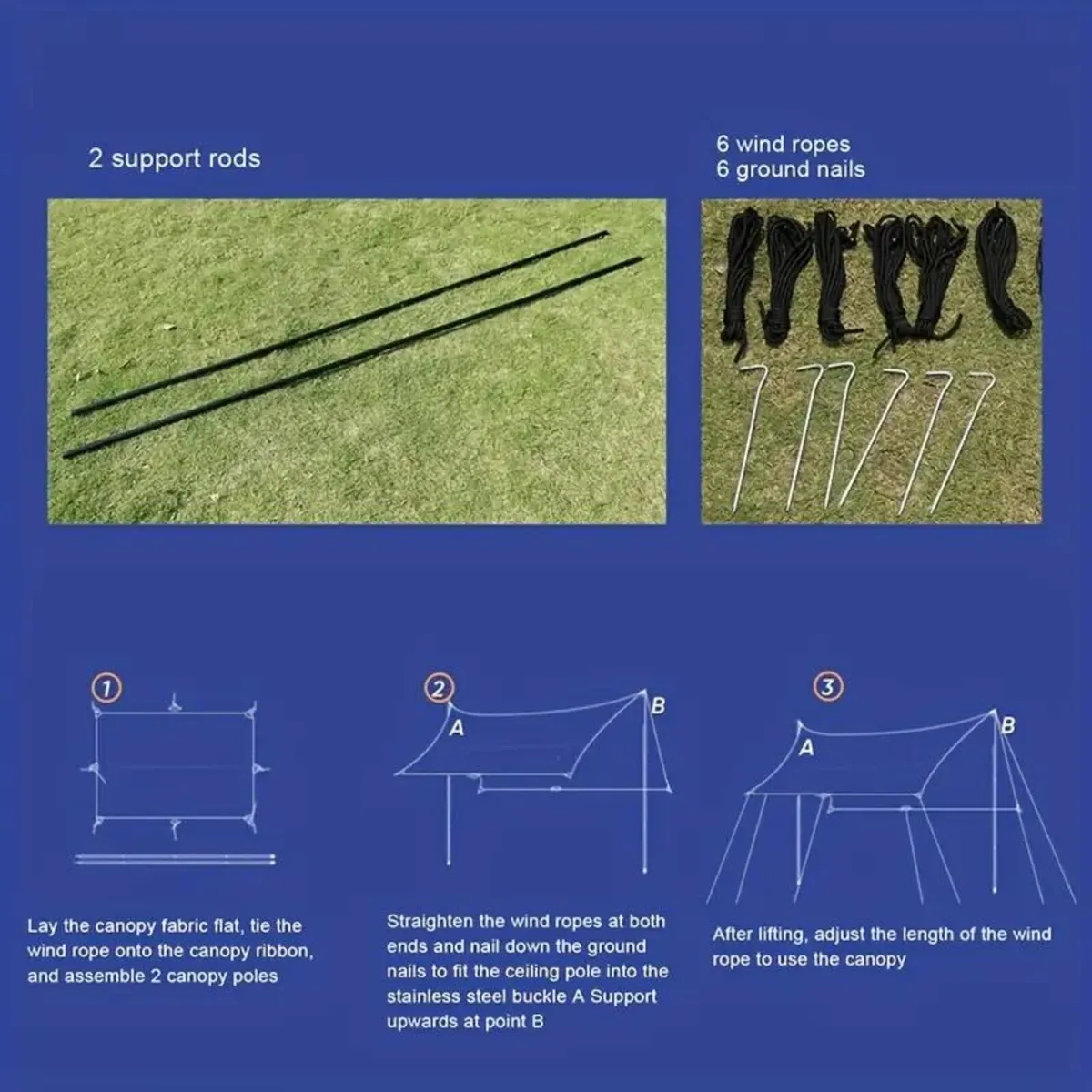 Waterproof & UV-Protected Large Canopy Tent - Image 3