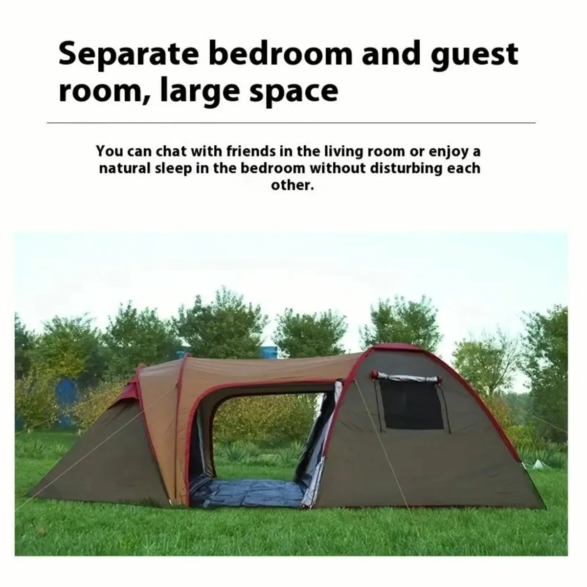 2-Room Family Camping Tent - Image 1