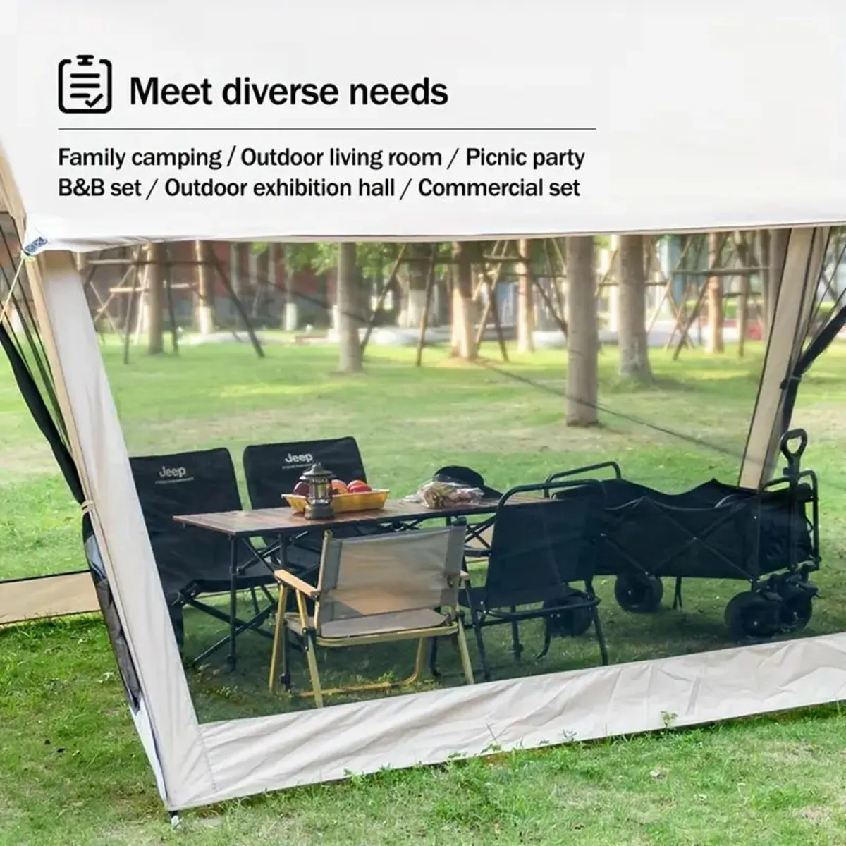 Sonuto 210D Family Camping Tent - Image 4