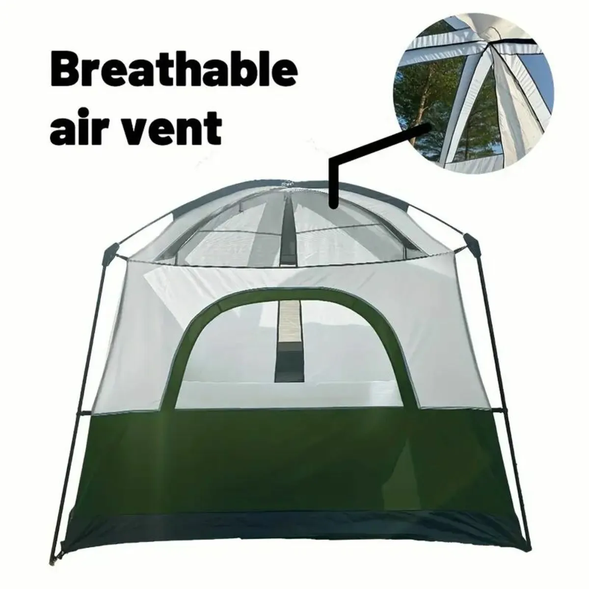 6-Person Family Cabin Tent with 3 Rooms - Image 4