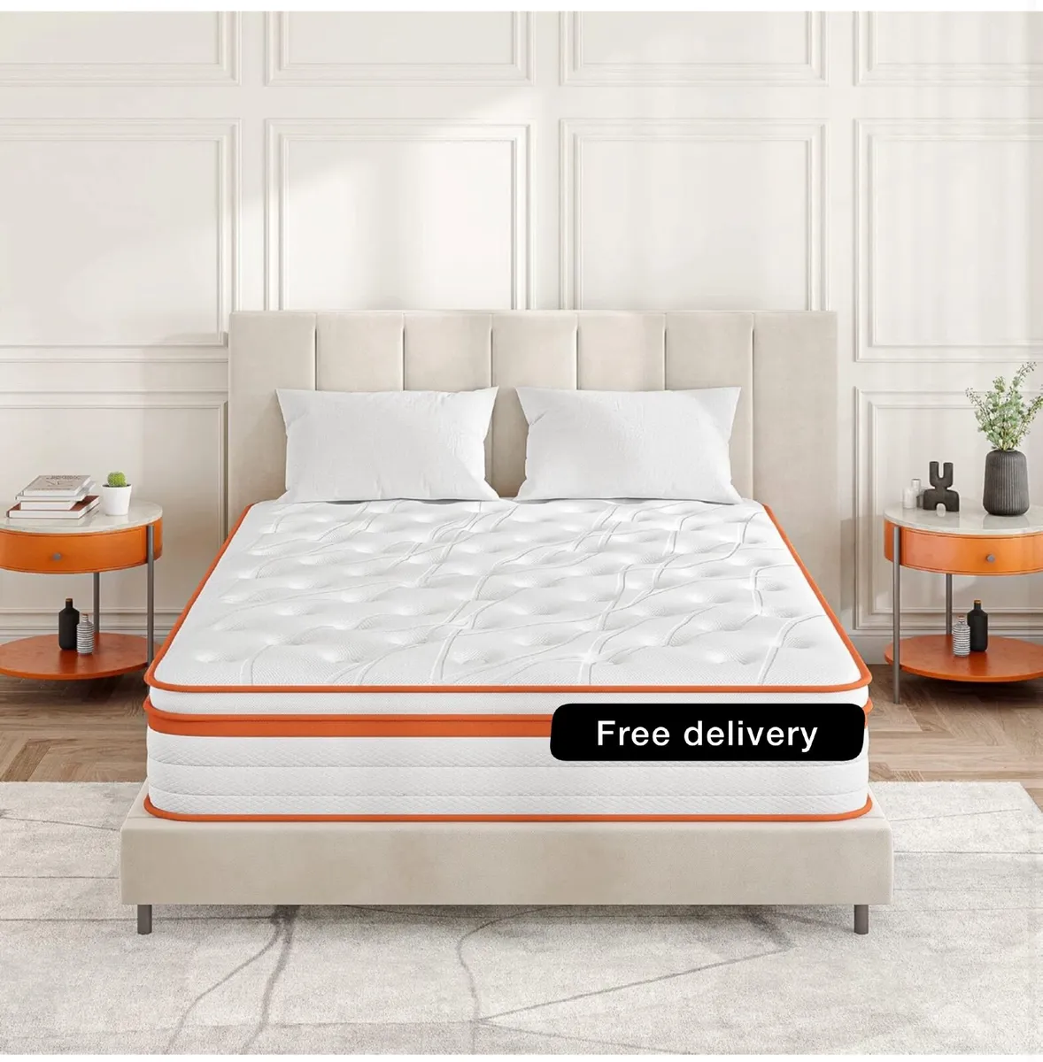 Small Double Mattress 4FT, 10 Inch Gel Memory Foam - Image 1