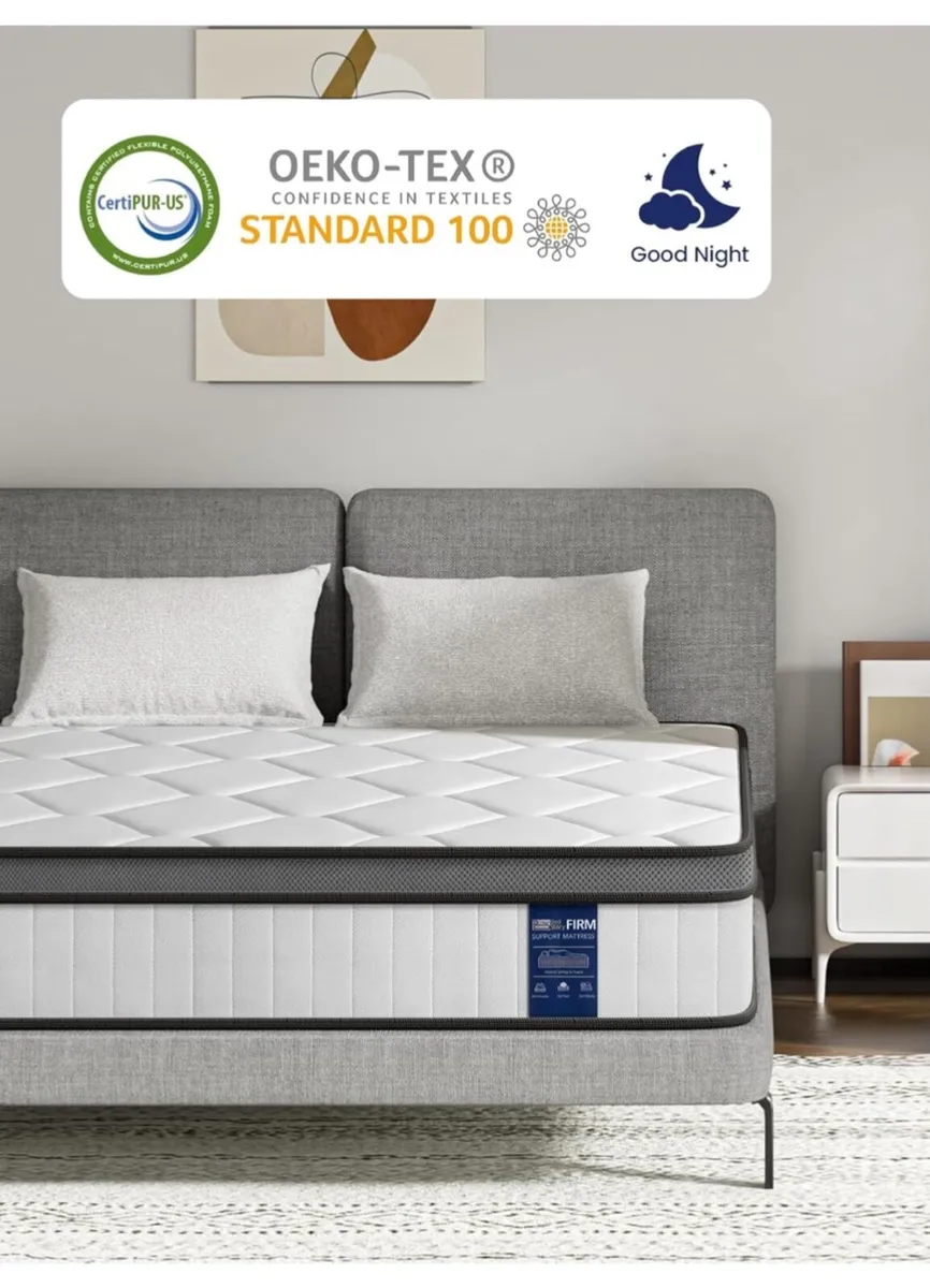 Small Double Mattress, 8.7 Inch Pocket Sprung Matt - Image 4