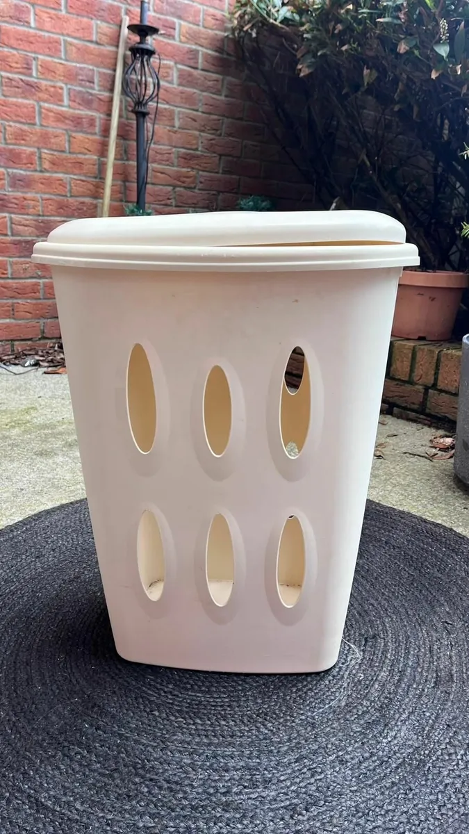 Laundry Basket with Lid - Image 1
