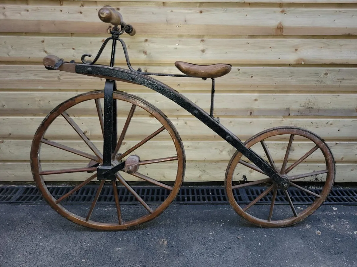 Rare 1870s Bone Shaker Bicycle - Image 3