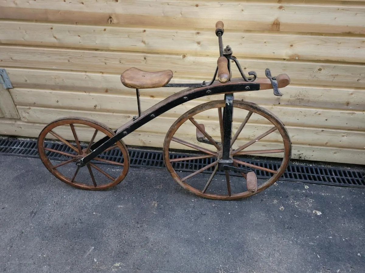 Rare 1870s Bone Shaker Bicycle - Image 2