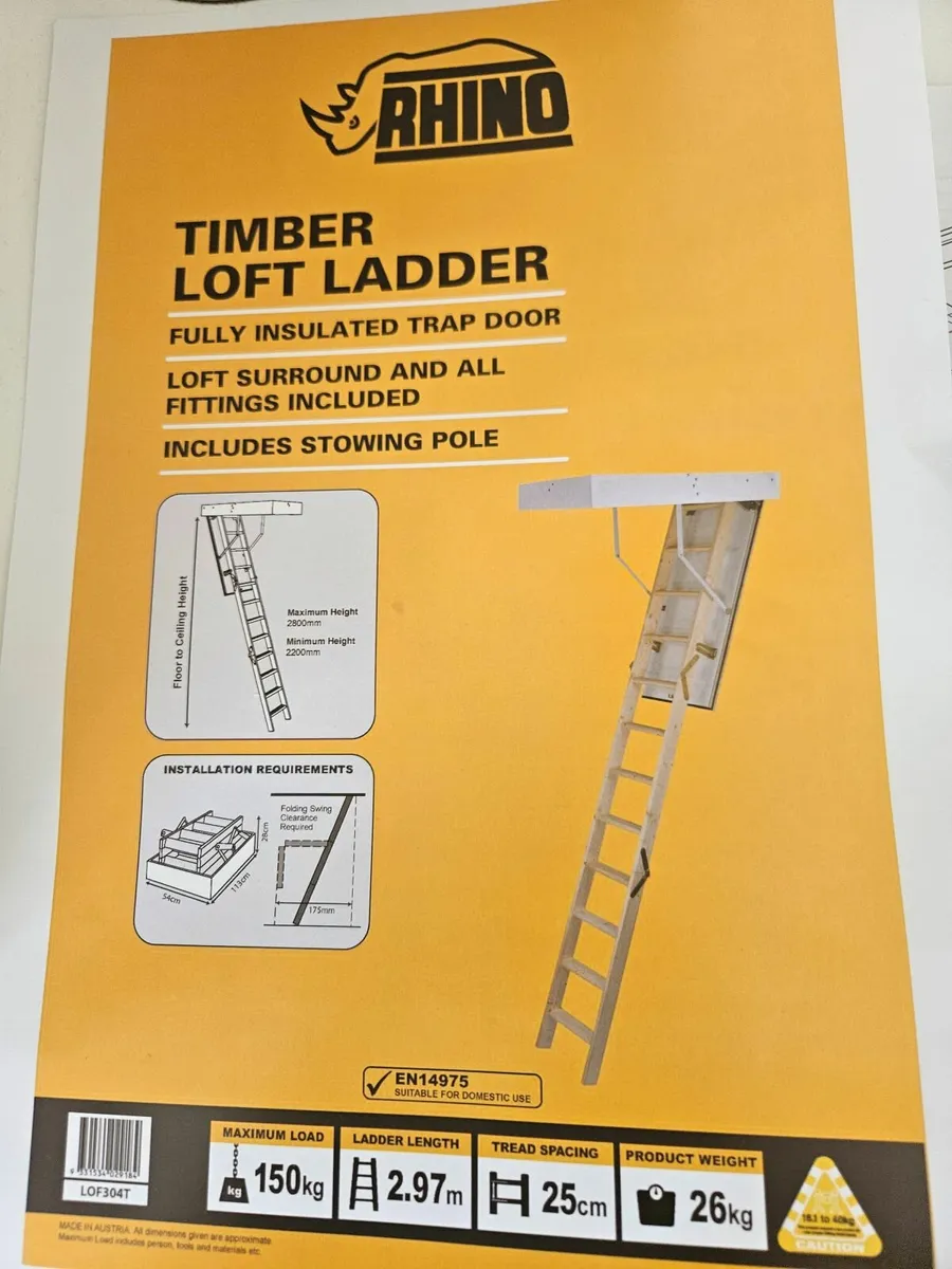 Brand New Timber loft ladder/Stira - Image 1
