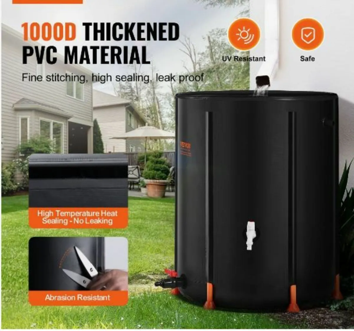 Collapsible Rain Barrel 100 Gal Rain Catcher - Image 2