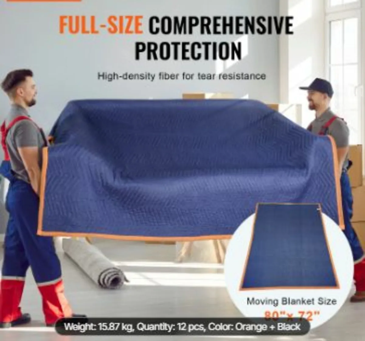 Moving Blankets, 80" x 72", 35 lbs/dz Weight, 12 P - Image 1