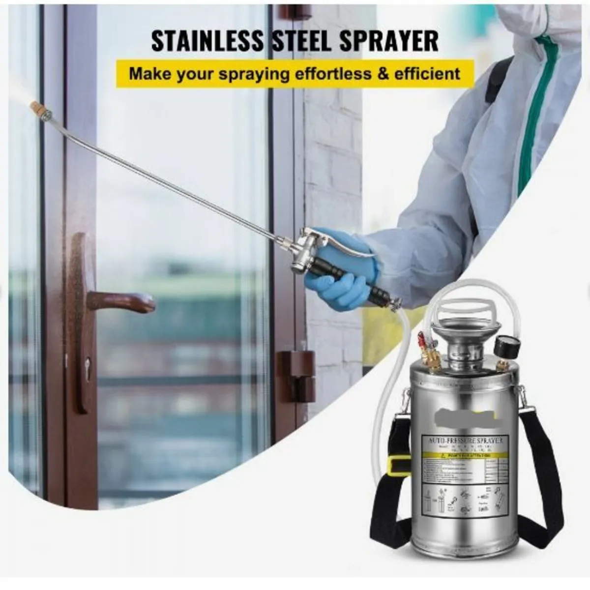 Stainless Steel Sprayer 6L Household - Image 2