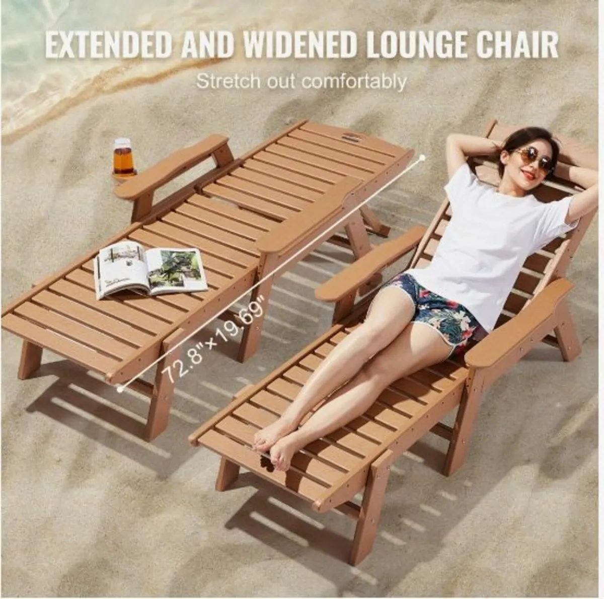Outdoor Chaise Lounge Chair - Image 3