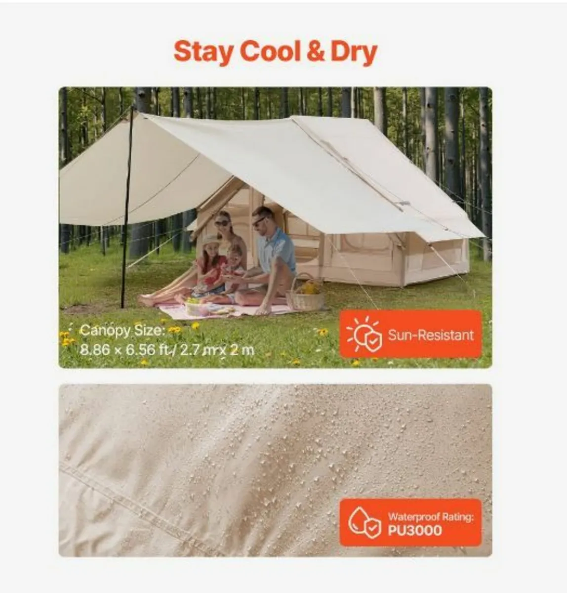Inflatable Tent for Camping 3-5 Person - Image 2