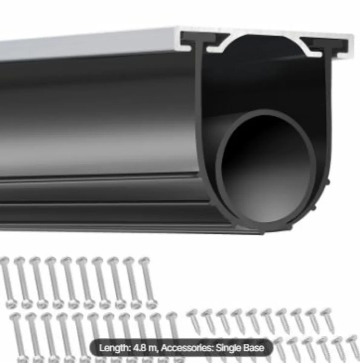 Garage Door Seals Bottom Rubber, U Shape +O Ring - Image 1