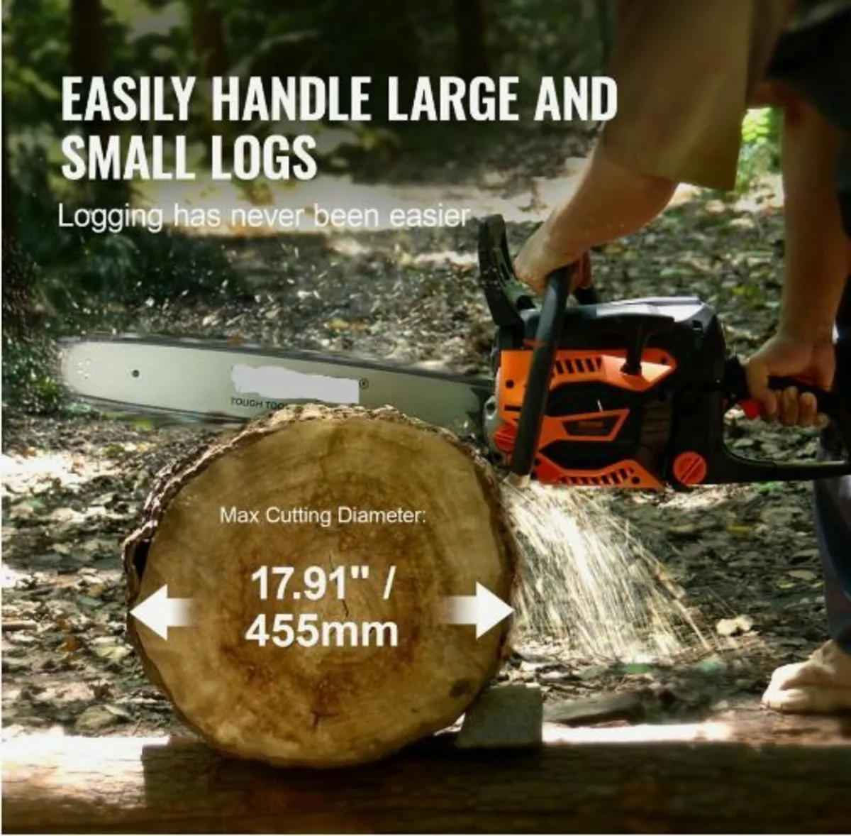 Gasoline Chainsaw Gas Powered Wood - Image 4