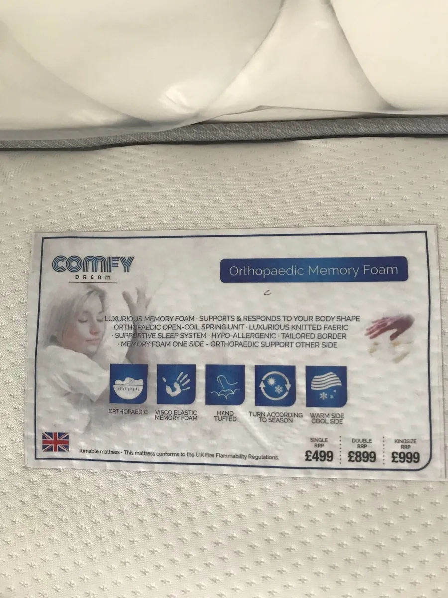 4foot6 double mattress - Image 3