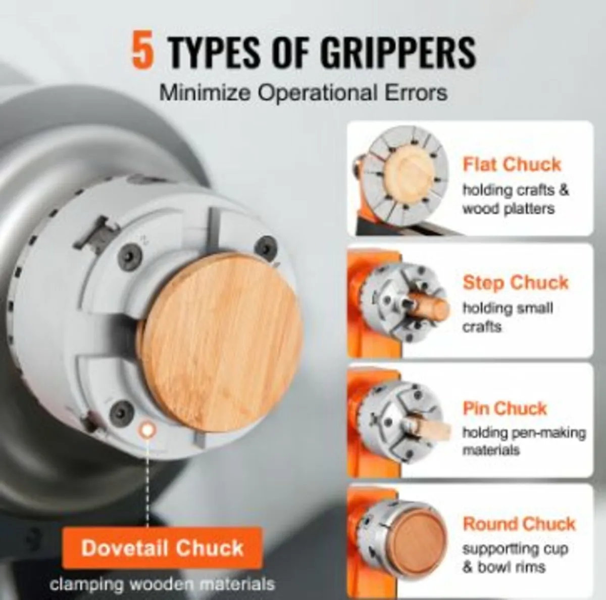 KP965 Lathe Chuck, 4-Jaw 3.75" Diameter - Image 3