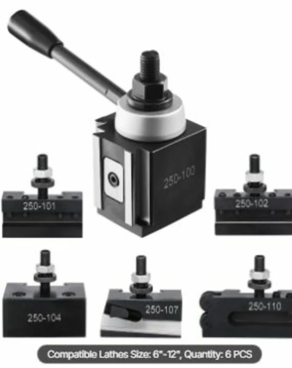 Quick Change Tool Post Set 6 Pcs Lathe - Image 1