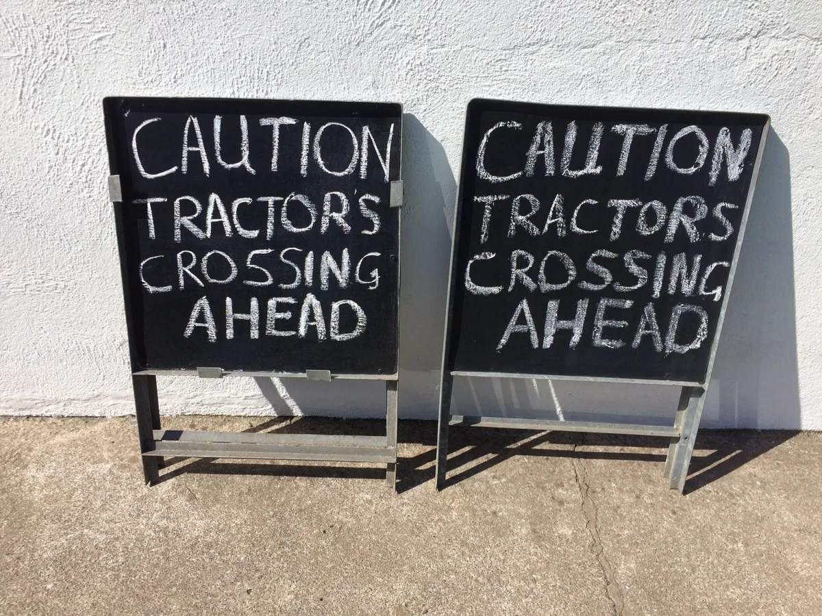 Two Galvanized Steel Farm Signs - Image 2