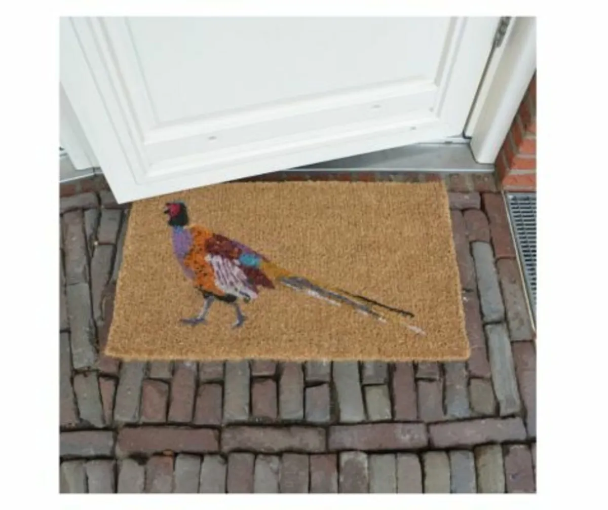 Coir doormat pheasant