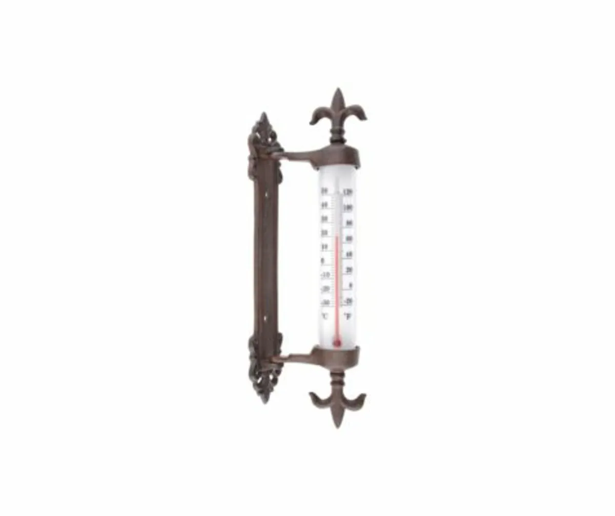 Cast Iron windowframe thermometer