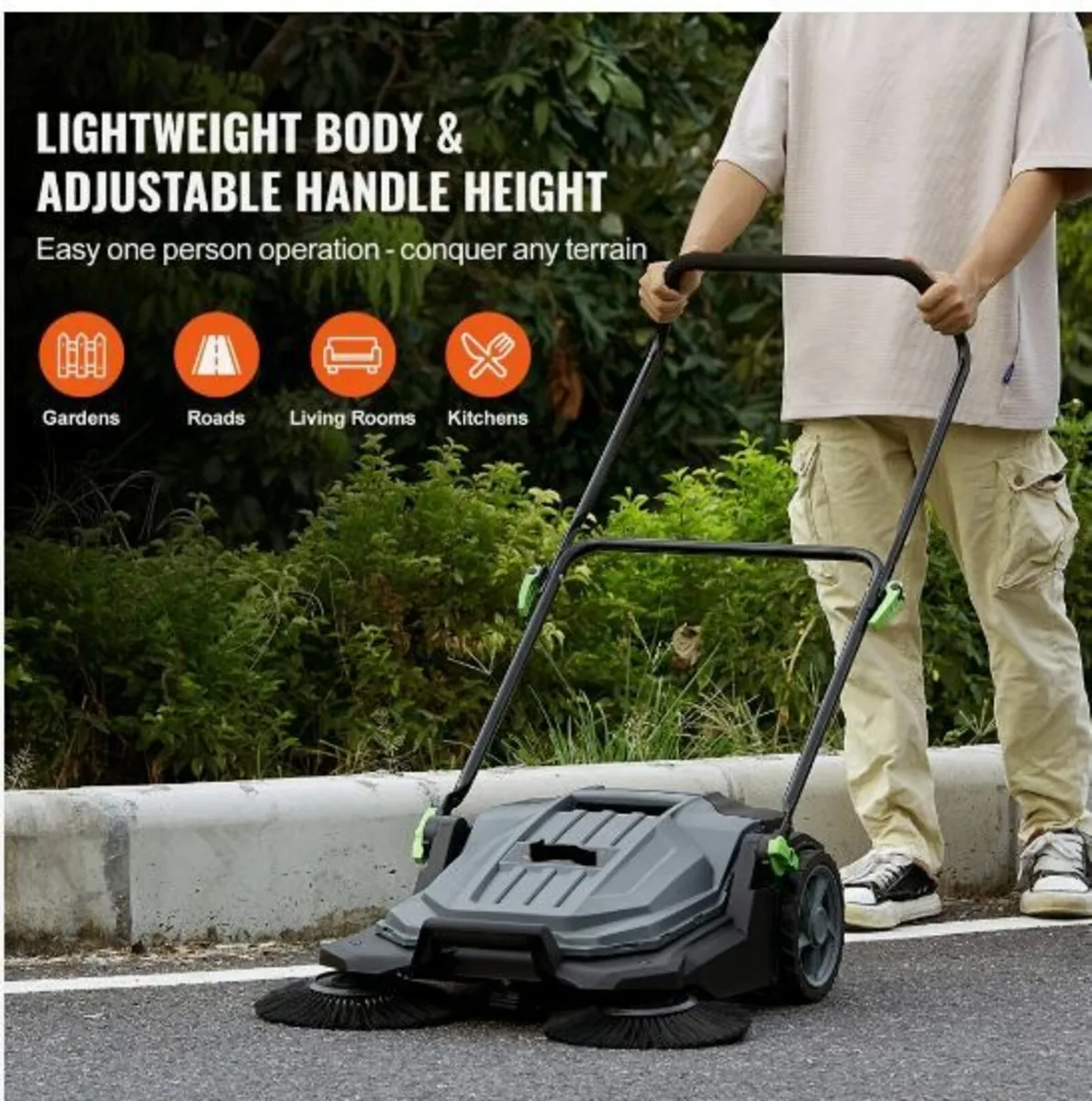 Walk-behind Hand Push Floor Sweeper - Image 3