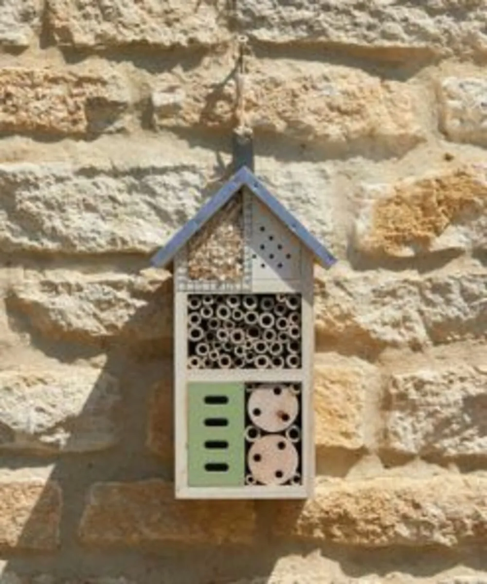 Metal Roof Wooden Insect Hotel