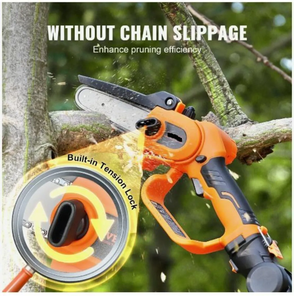 2-in-1 Cordless Pole Saw & Mini Chainsaw - Image 3