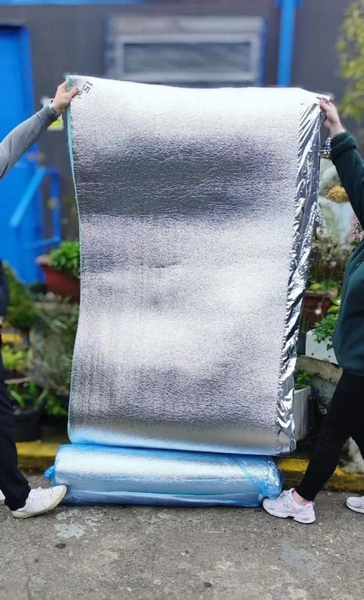 Foam Rolls with Silver Foil Lining - Image 1