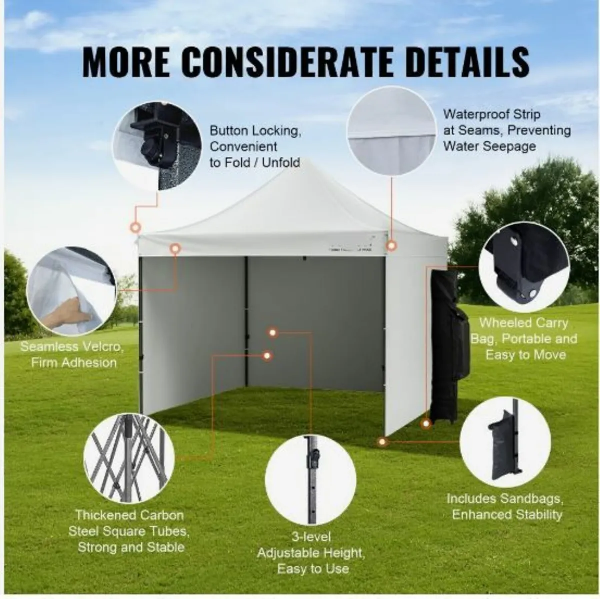 Pop Up Canopy Tent Outdoor Gazebo - Image 2