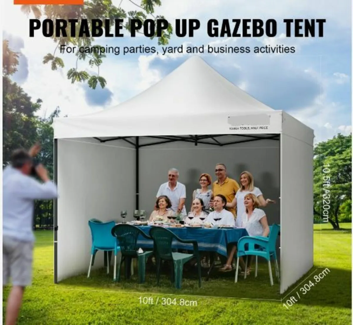 Pop Up Canopy Tent Outdoor Gazebo - Image 3
