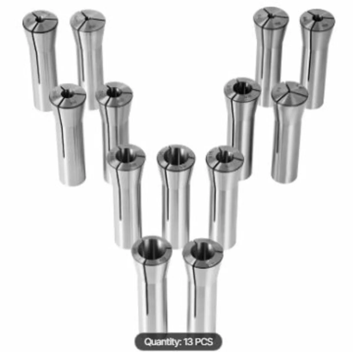 13 pcs Precision R8 Collet Set, 1/8'' - - Image 1