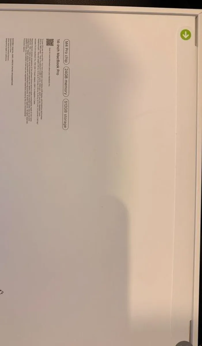 14 Inch Macbook Pro M4 Chip - Image 1