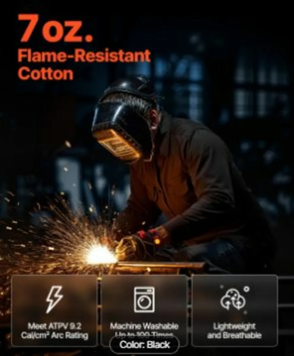 Flame-Resistant Welding Jacket L Size - Image 2