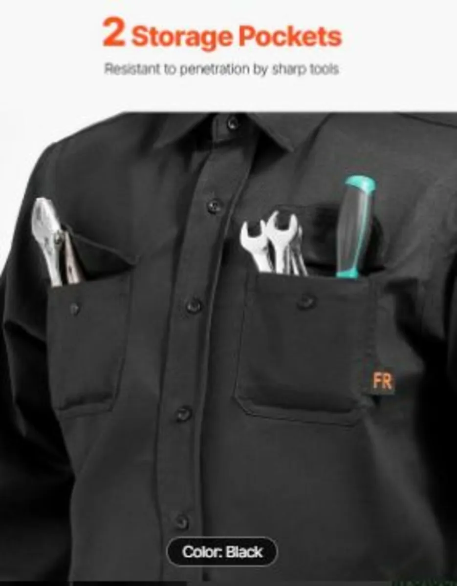 Flame-Resistant Welding Jacket L Size - Image 4