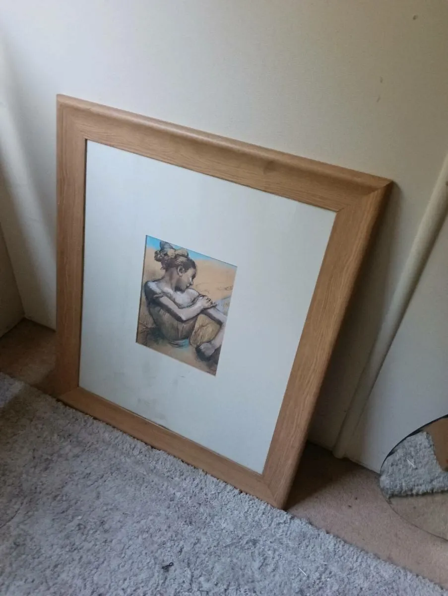 Lovely unusual picture,oak effect frame - Image 1
