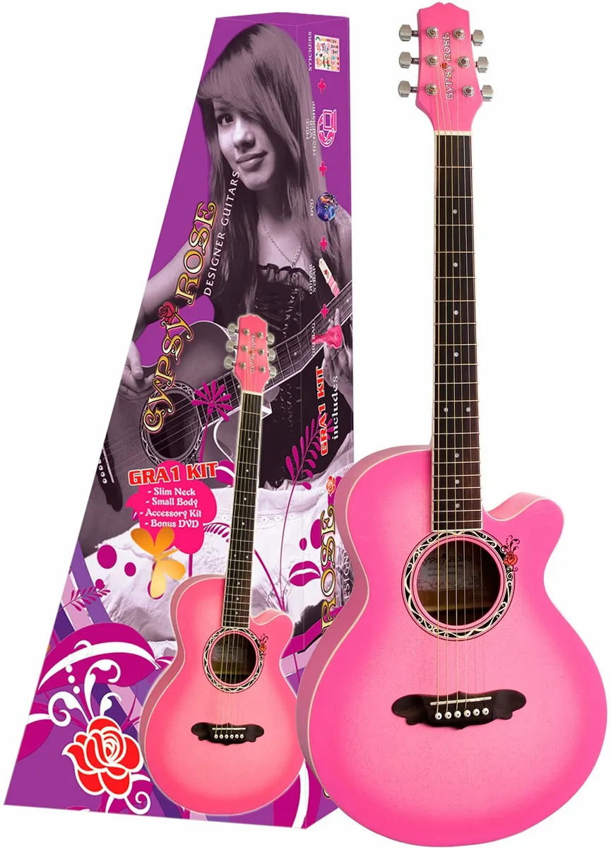 Gypsy rose accoustic guitar - Image 2