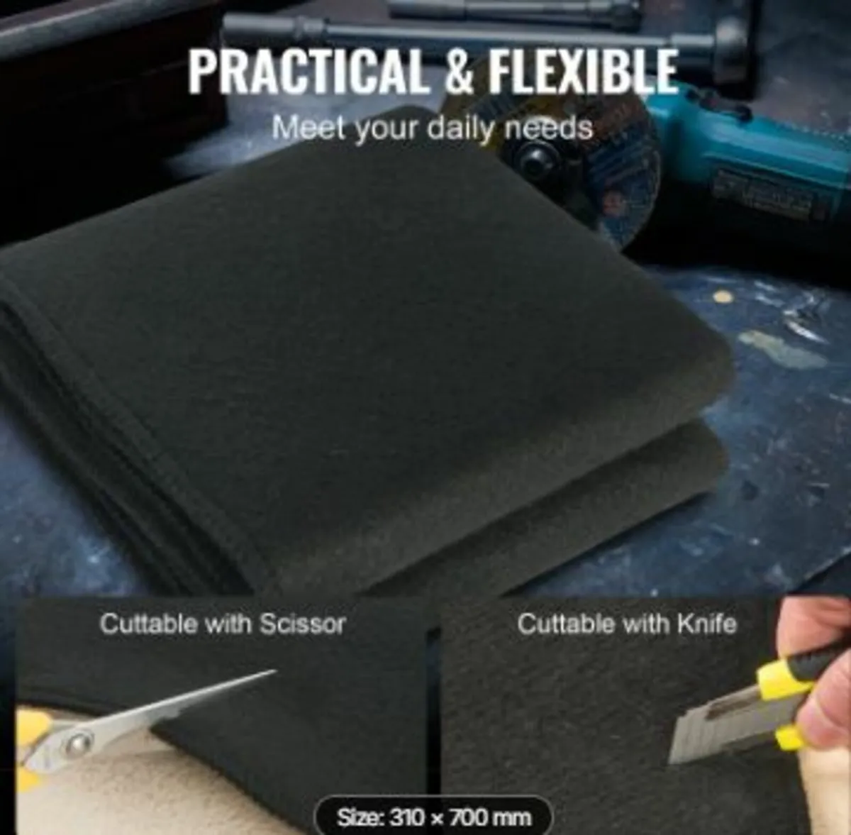 Carbon Felt Welding Blanket, 27" x 12" - Image 4