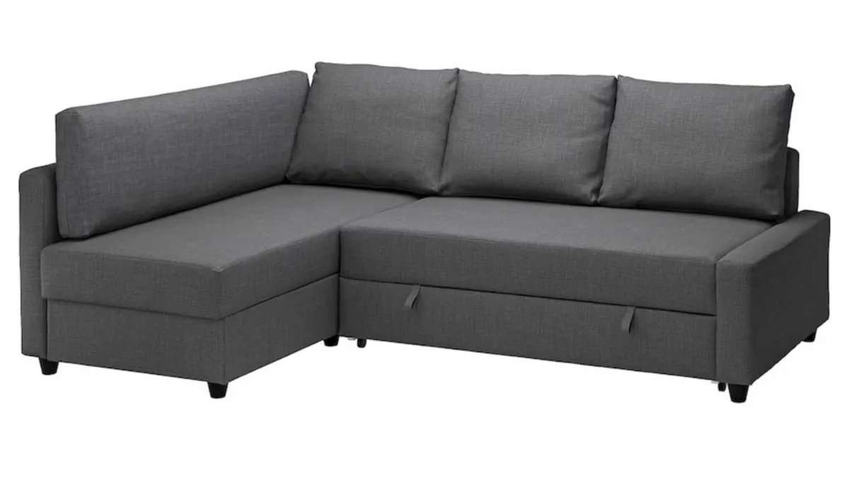 Corner sofa bed with storage - Image 2
