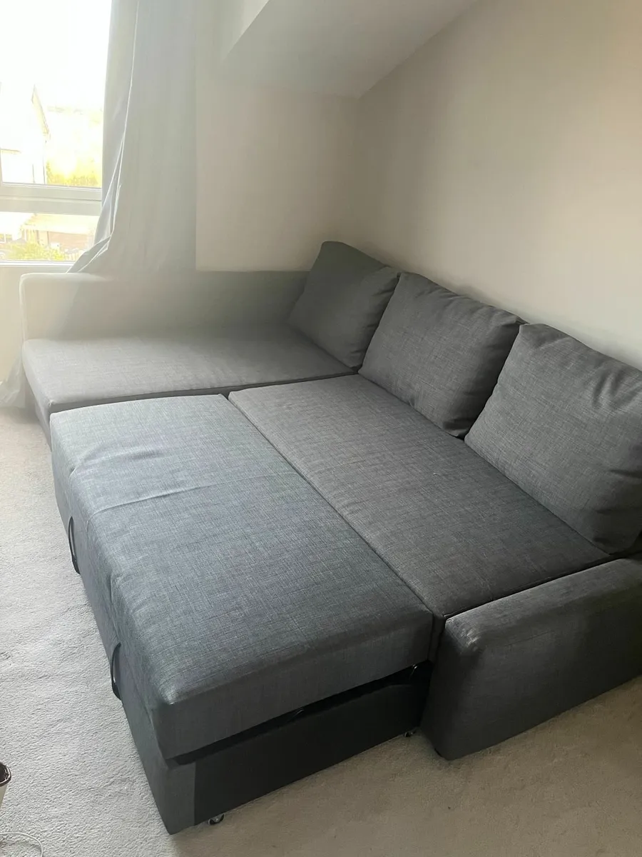 Corner sofa bed with storage - Image 4