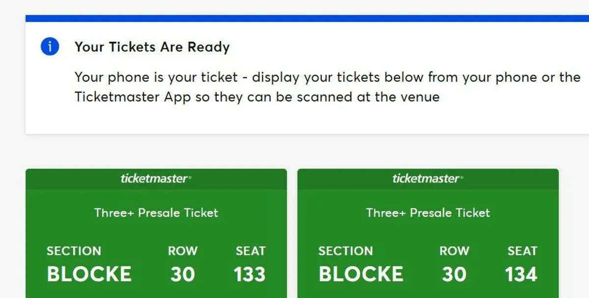 Scissor Sisters seated tickets 3 Arena Dublin 28t