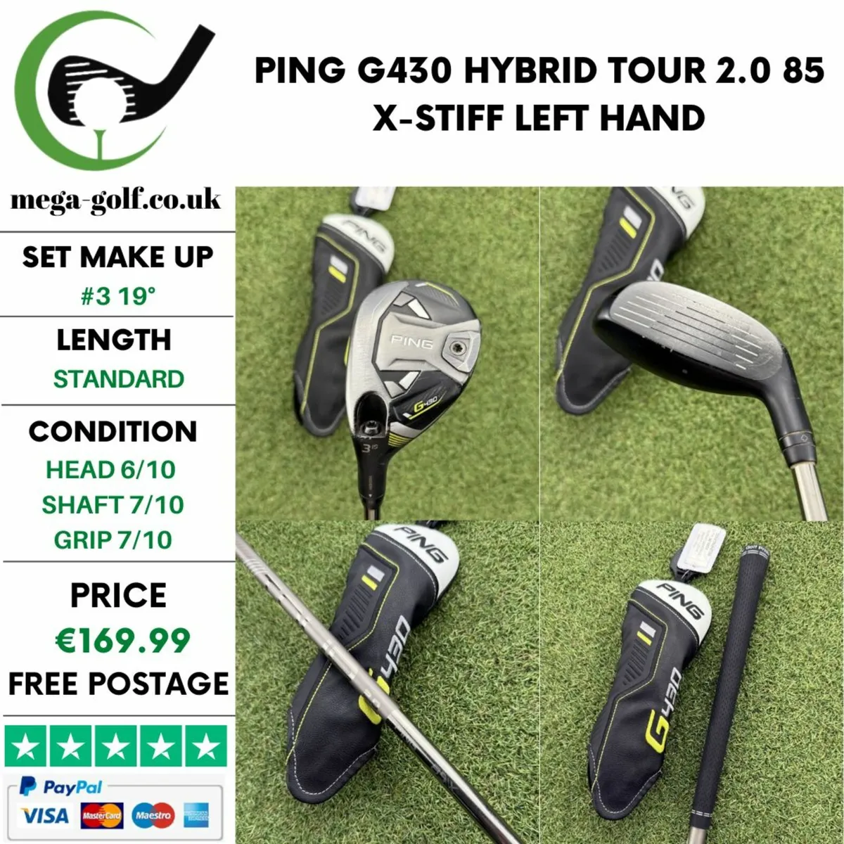 PING G430 HYBRID / #3 19° / TOUR 2.0 85 X-STIFF - Image 1
