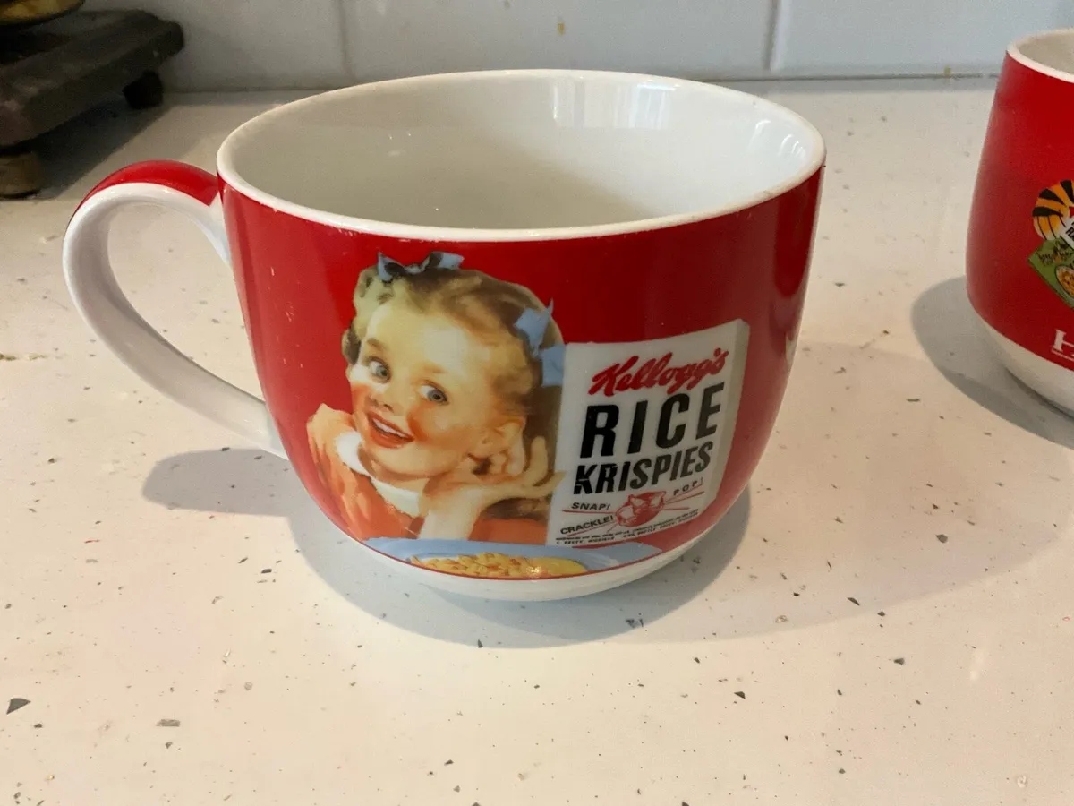 Vintage Kellogg’s Bowls/Large Cups - Image 2