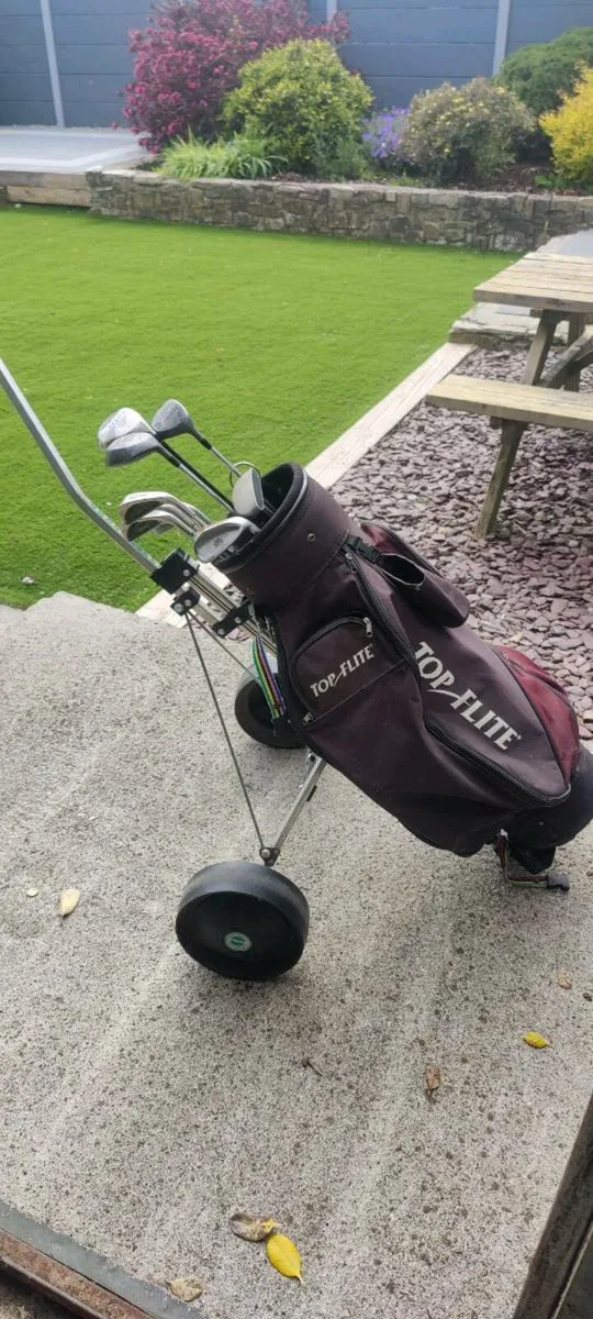 Golf clubs and bag - Image 1