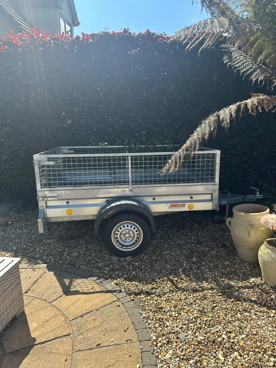 6x4 Galvanised Trailer with Mesh Sides - Image 1