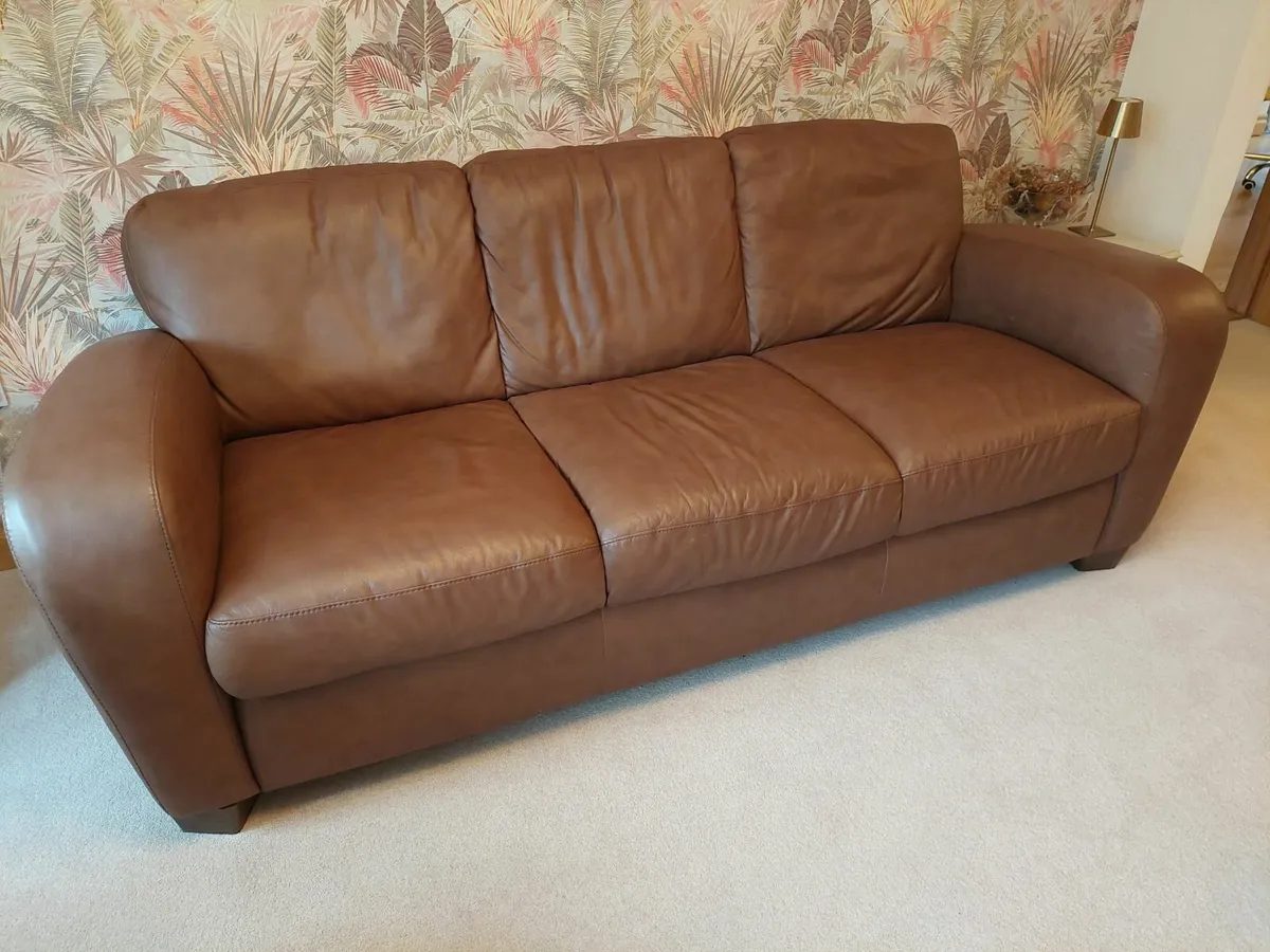 Italian Leather Sofas - Image 1