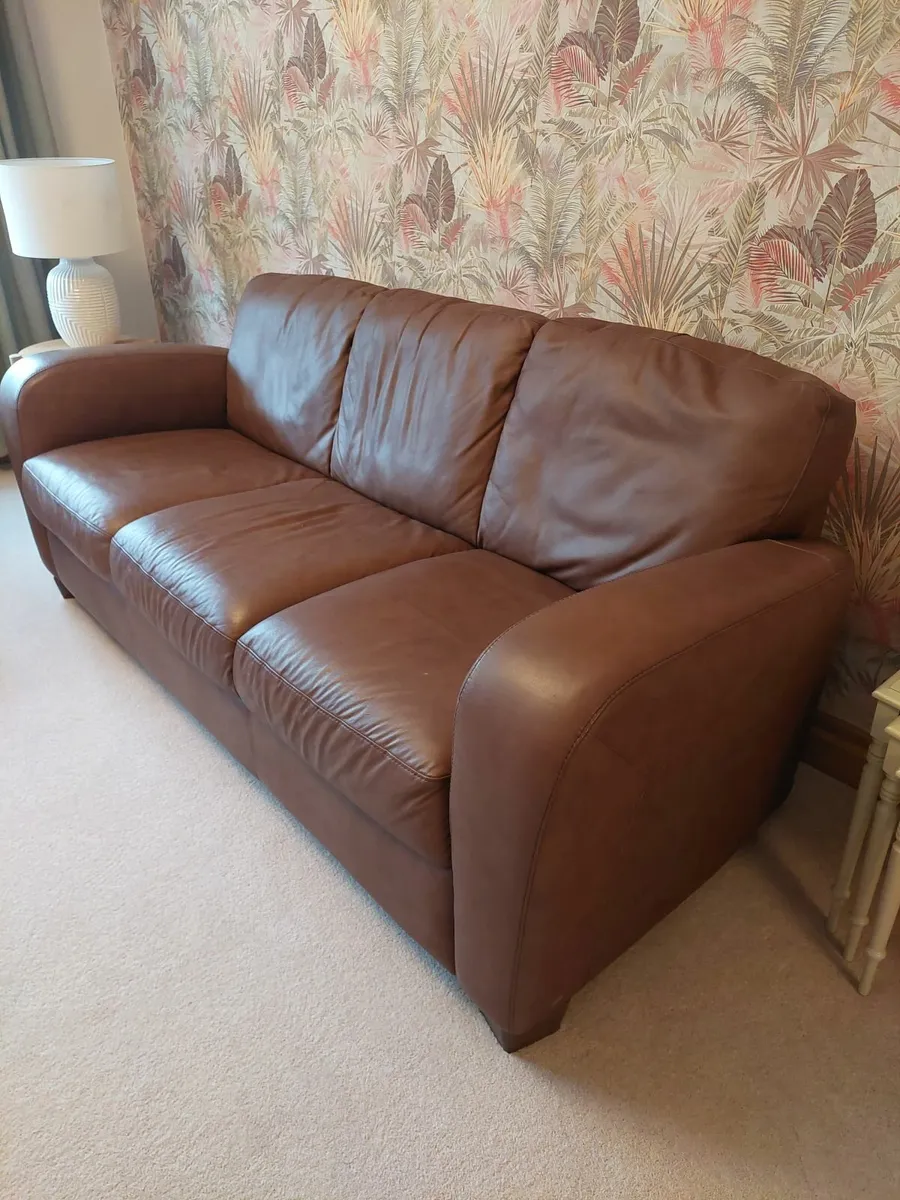 Italian Leather Sofas - Image 2