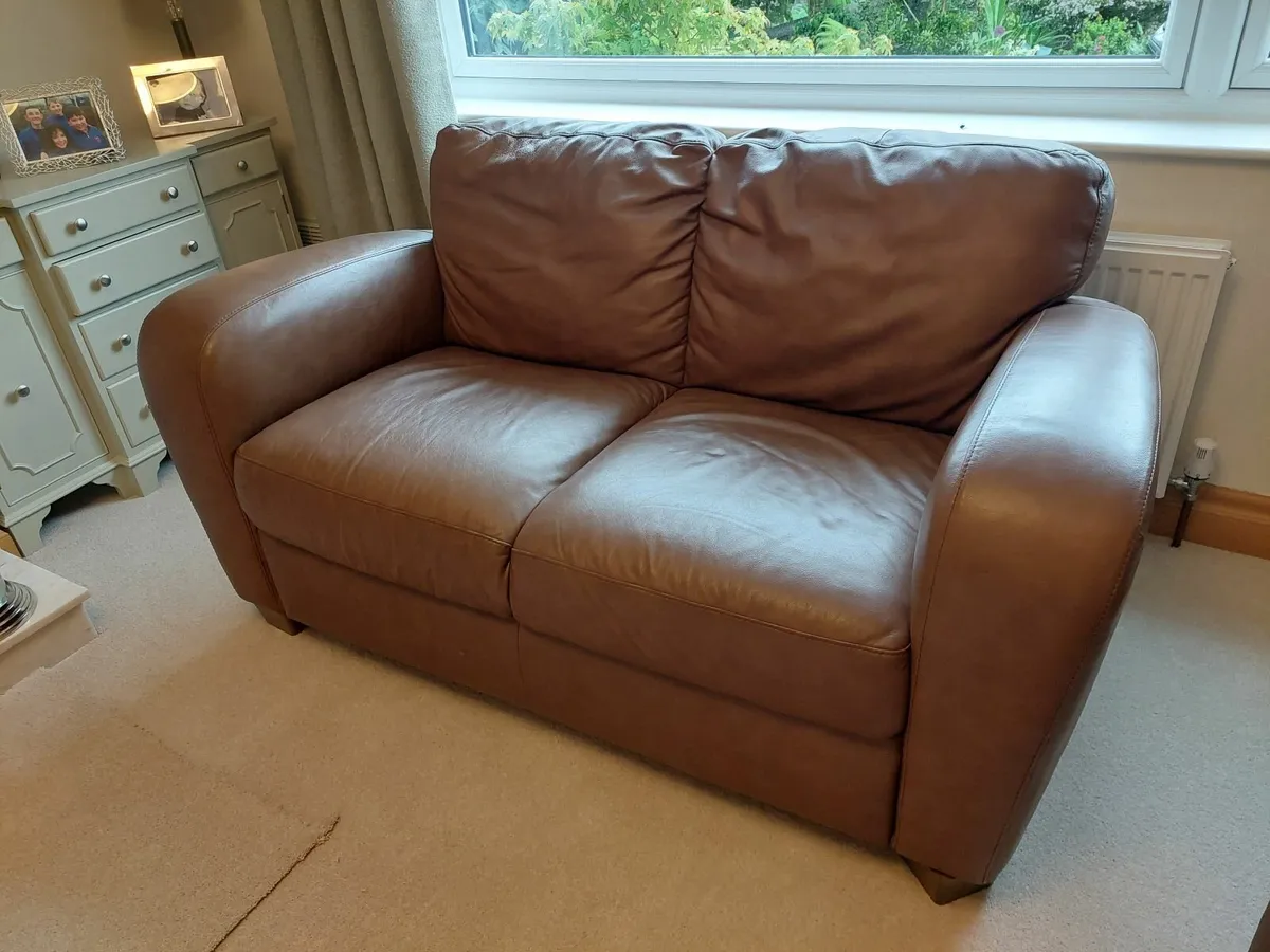 Italian Leather Sofas - Image 3