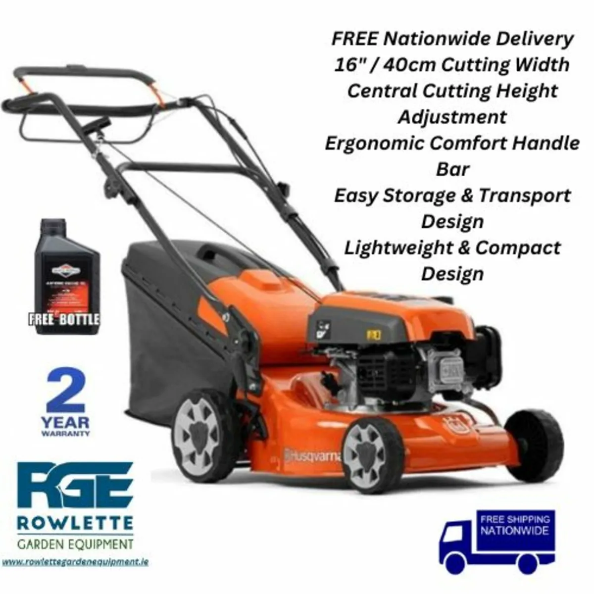 Husqvarna 40cm LC140SP Petrol Lawn Mower - Image 1