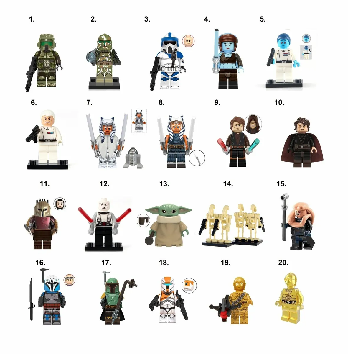 Star Wars Minifigures Action Lego Compatible - Image 1